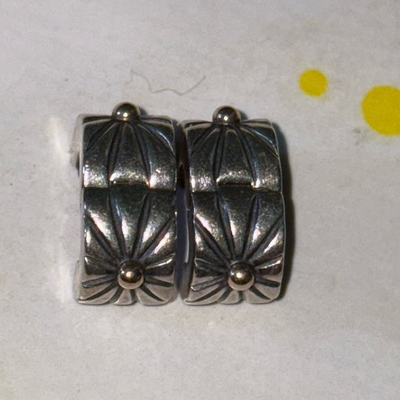 Pandora 14k gold and silver clips - Picture 3 of 4